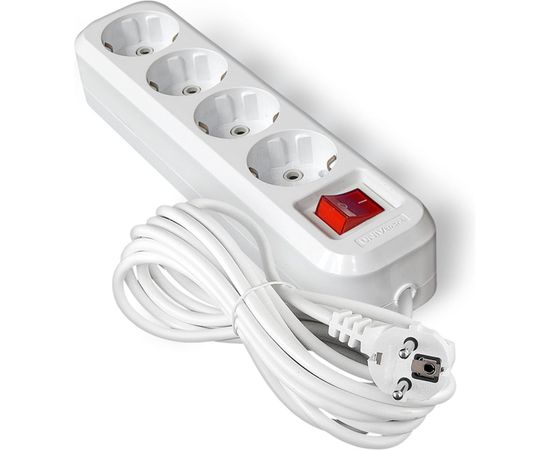 Удлинитель UNIVersal S-304 ПВС 3*1, 4 гнезда, с/з выключатель 5м 9631991 