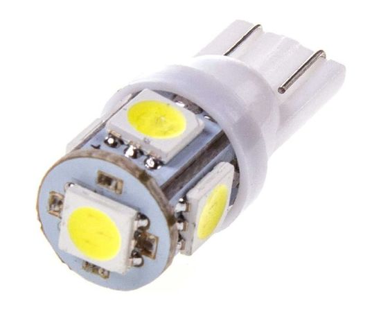 Автолампа диод T10 W5W 24V 5 SMD без цоколя 1-контурная белая SKYWAY S08202005 