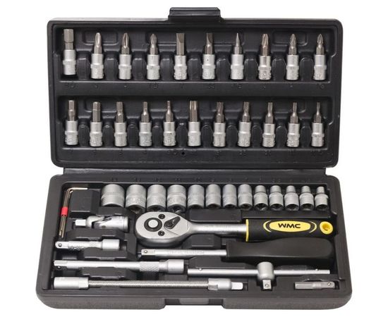 Набор инструмента WMC TOOLS 1/4DR 46 предметов WMC-2462-5:1155 