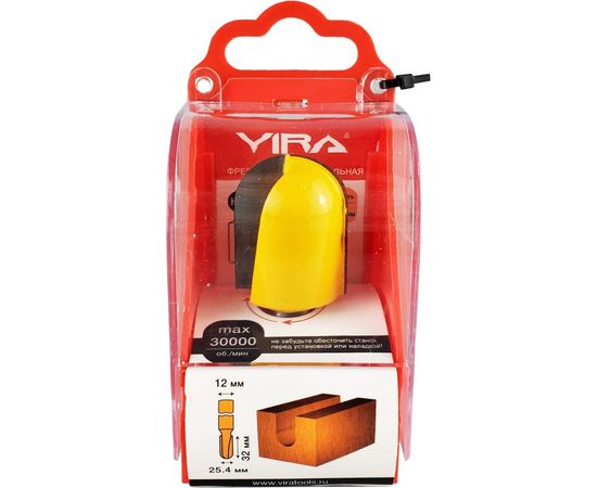 Фреза пазовая галтельная (25.4х32 мм; R12.7 мм) VIRA 553344 