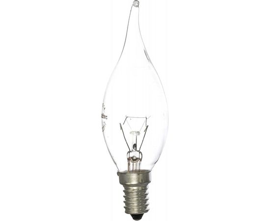 Лампа накаливания свеча на ветру прозрачная TDM 40 Вт-230 В-Е14 SQ0332-0015 