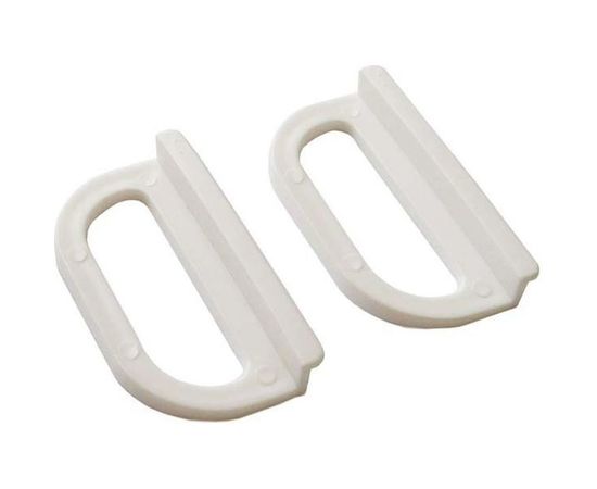 Ручка Tech-Krep большая, трапецевидная, АБС, белая 2 шт 142797 