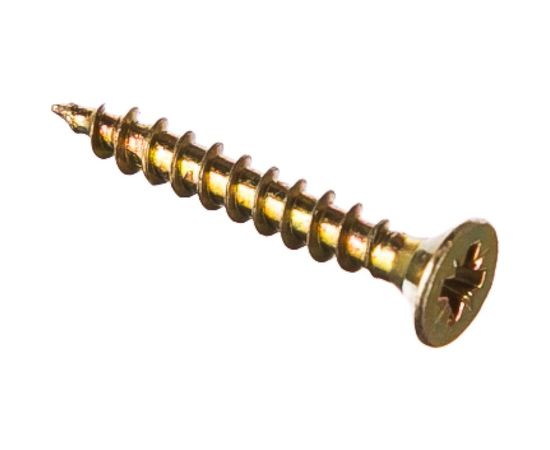 Универсальный саморез Tech-Krep 20х3,0 мм 200 шт желтый, коробка с окном 102225 