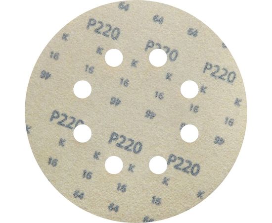 Круг шлифовальный на липучке siaone 1944 (5+1 шт; 125 мм; 8 отверстий; P220) sia Abrasives so6-125-8-220 – изображение 2