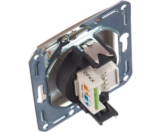 Одноместная розетка Volsten V01-16-F12-M, RJ-11, Magenta Dorado, 10037 – изображение 3