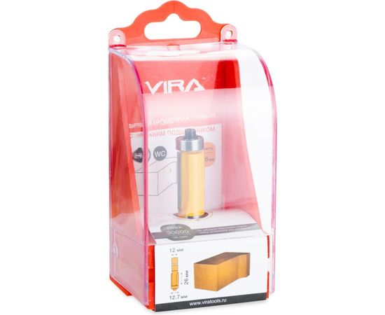 Фреза кромочная прямая (12х26 мм; нижний подшипник 12 мм) VIRA 553334 – изображение 3