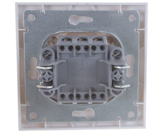 Одноклавишный выключатель, белый UNIVersal Бриллиант 7947366 – изображение 2