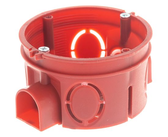 Подрозетник с кабель-каналом для сплошных стен STEKKER красный, EBX20-01-1 A3A647-003 39293 – изображение 5