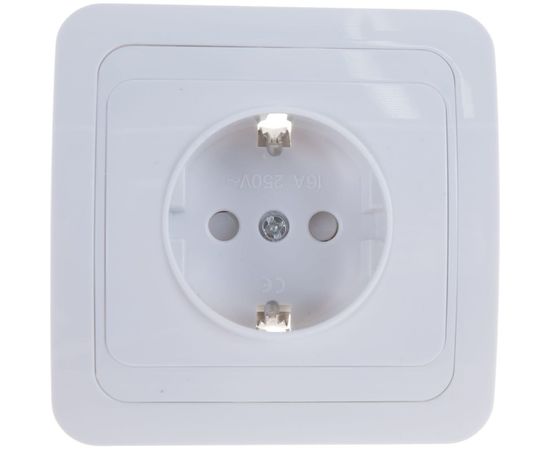 Розетка UNIVersal Валери с/з з/ш белая В0028х – изображение 4