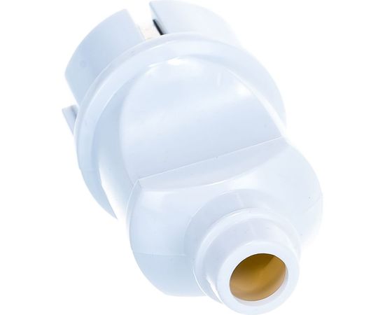 Прямая вилка с/з, белая 16А 250В UNIVersal А101 – изображение 4