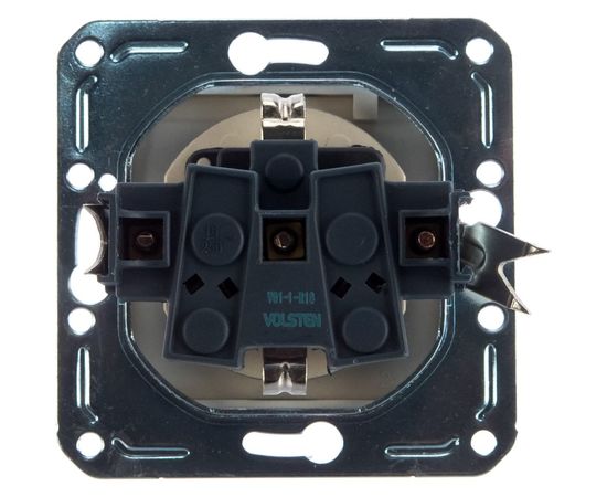 Бытовая розетка с заземлением и крышкой Volsten V01-14-R18-M Magenta Nero, 10000 – изображение 3