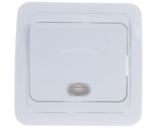 Выключатель UNIVersal Валери 1 клавиша, с подсветкой, белая В0121 – изображение 6