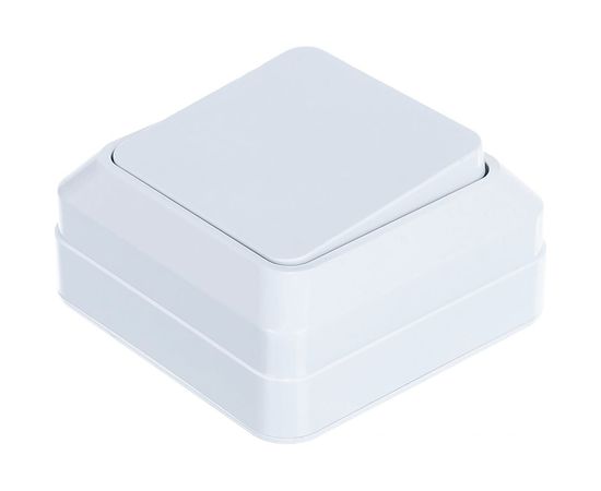 Одноклавишный выключатель, белый UNIVersal Олимп О0021 – изображение 3