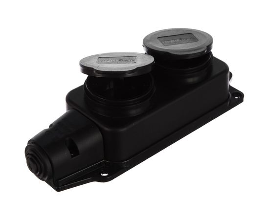 Однофазная 2-х местная колодка с заглушками, каучук UNIVersal 1027 – изображение 2