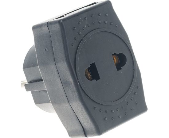 Сетевой 3-местный компактный разветвитель STEKKER без заземления, ADP10-16-20, черный 39295 – изображение 3