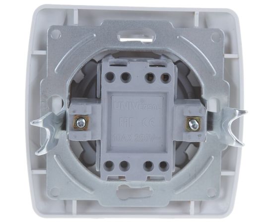 Выключатель UNIVersal Маргарита 1 клавиша, с подсветкой, белая М0121 – изображение 3