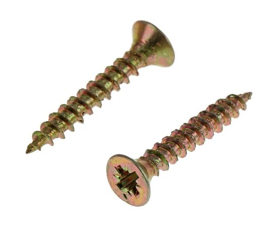 Универсальный саморез Tech-Krep 25х4,0 мм 200 шт желтый, коробка с окном 102242 – изображение 3