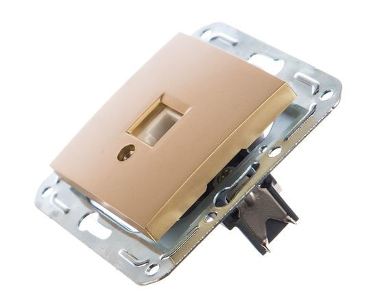 Одноместная розетка Volsten V01-16-F12-M, RJ-11, Magenta Dorado, 10037 – изображение 2