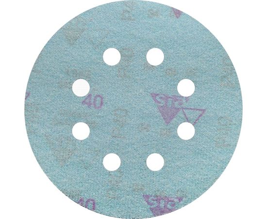 Круг шлифовальный на липучке siaflex 1948 (50 шт; 125 мм; 8 отверстий; P40) sia Abrasives sf50-125-8-040 – изображение 3