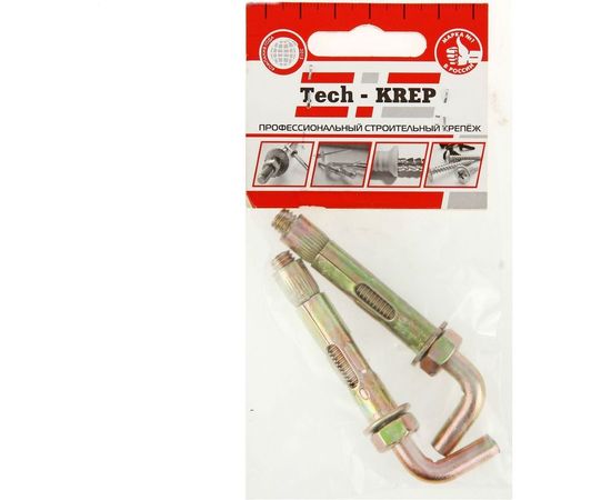 Анкерный болт с Г-образным крюком Tech-Krep HL 16x80 2 шт - пакет 112569 – изображение 5