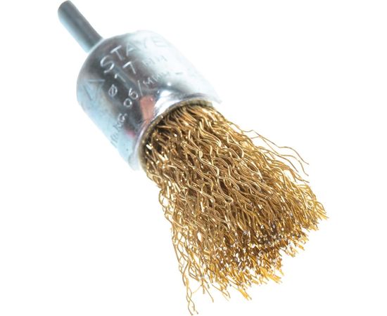 Щетка MASTER кистевая для дрели витая стальная проволока 0.3 мм 17 мм STAYER 35113-17 – изображение 6