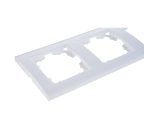 Рамка UNIVersal Бриллиант 6-ти местная, горизонтальная, белая 1030 – изображение 2