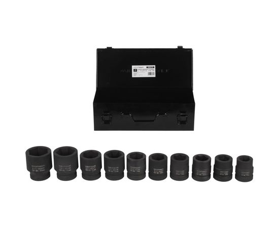 Набор головок ударных (27-50 мм; 1"; 10 шт.) WIEDERKRAFT WDK-711 – изображение 2