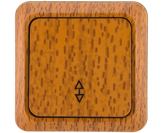 Выключатель UNIVersal Олимп 1 клавиша, проходной, бук 7946697 – изображение 3