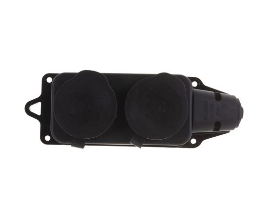 Однофазная 2-х местная колодка с заглушками, каучук UNIVersal 1027 – изображение 6