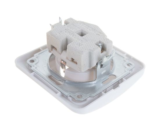 Розетка UNIVersal Валери с/з з/ш белая В0028х – изображение 2