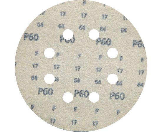 Круг шлифовальный на липучке siaone 1944 (50 шт; 125 мм; 8 отверстий; P60) sia Abrasives so50-125-8-060 – изображение 3