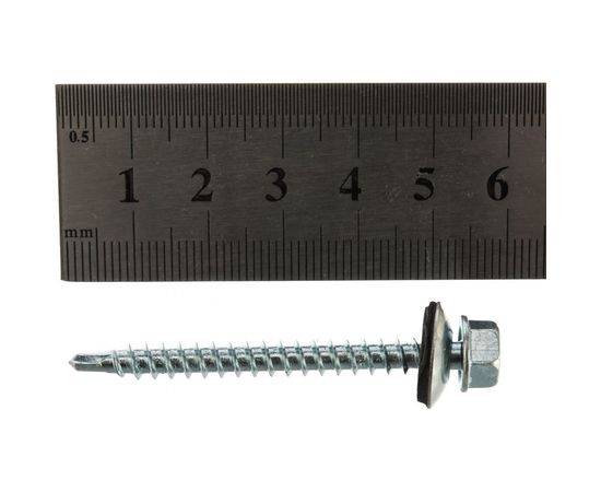 Кровельный саморез Tech-Krep КР ZP сверло 4,8х51 40 шт, коробка с окном 112027 – изображение 2