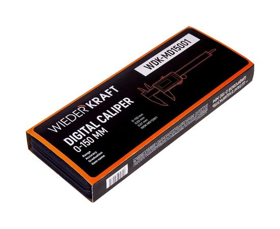 Штангенциркуль WIEDERKRAFT цифровой, 150 мм, 0.01 мм WDK-MD15001 – изображение 4