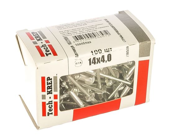 Заклепка 4.0х14, 100шт - коробка Tech-Krep 102289 – изображение 5