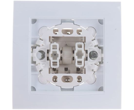 Двухклавишный выключатель, белый UNIVersal Бриллиант 7947403 – изображение 2