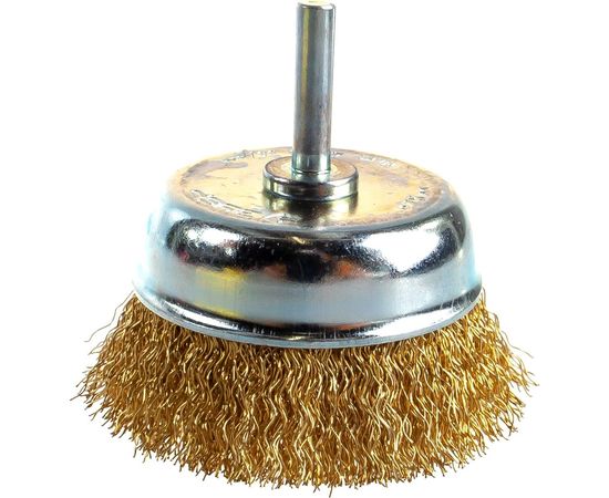 Щетка чашечная 75 мм, латунированная стальная проволока 0,3 мм ЗУБР 3525-075_z02 