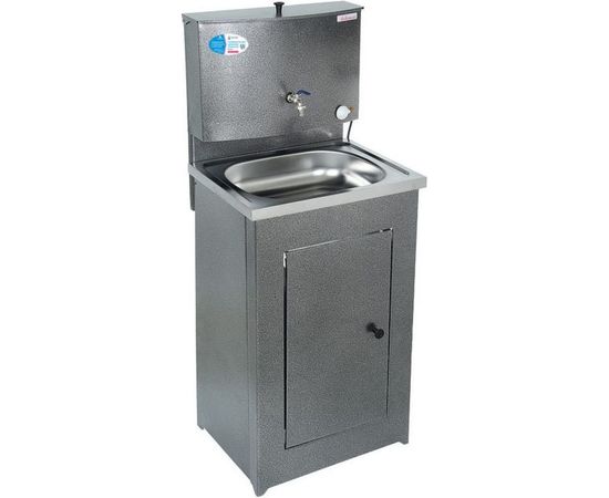 Умывальник Акватекс бак антикорроз, с ЭВН + мойка нерж. серебристый AT-Silver 