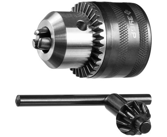 Патрон ударный ключевой, с ключом в комплекте (13 мм; 1/2; 1.5-13 мм) для дрели ЗУБР 2908-13-1/2_z02 