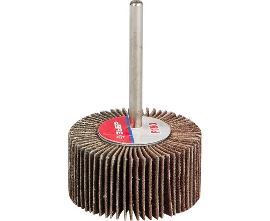 Круг шлифовальный веерный лепестковый (15х30 мм; P180) Зубр 36600-180 