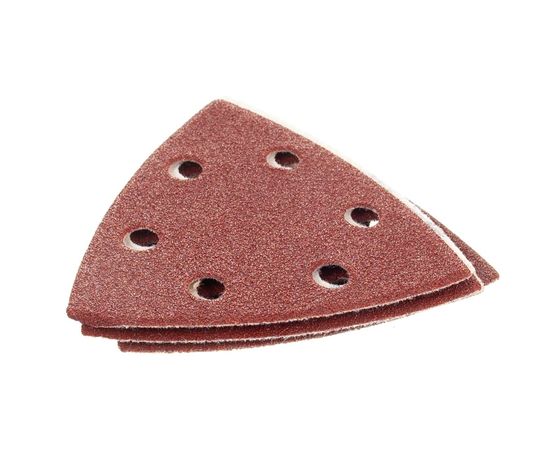 Треугольник шлифовальный универсальный 5 шт. (93х93х93 мм; Р80) "МАСТЕР" Зубр 35583-080 – изображение 2