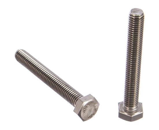 Болт с шестигранной головкой, с полной резьбой ЕВРОПАРТНЕР DIN 933 нержав. сталь, 8х60 мм, 2 шт. G2 3286 1 – изображение 2