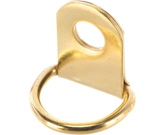 Петля-подвес ЕВРОПАРТНЕР D-кольцо для картины, фоторамки, латунированная сталь 4 шт. 16 0323 1 – изображение 4