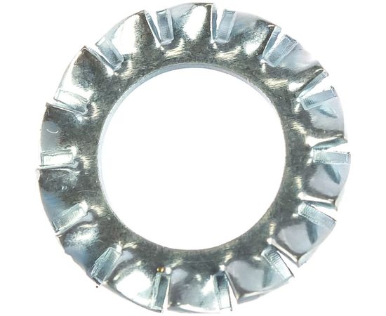 Cтопорная шайба с наружн. зубьями ЕВРОПАРТНЕР DIN 6798А Zn М8 10шт. 12 0982 1 – изображение 3