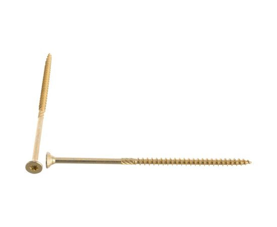 Конструкционный шуруп ЕВРОПАРТНЕР для дерева с фрезой потай ж/п Torx 25, 5.0х120 10шт T2 0005 3 – изображение 4