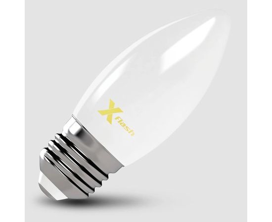 Светодиодная лампочка X-Flash XF-E27-FLM-С35-4W-2700K-230V артикул 48519 – изображение 2