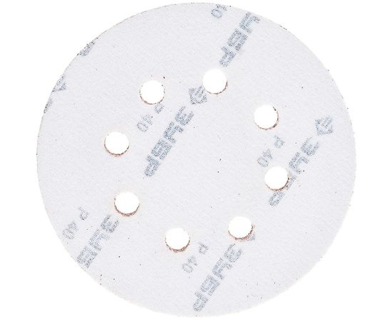 Круг шлифовальный СТАНДАРТ (5 шт; 125 мм; 8 отв; Р40) Зубр 35350-125-040 – изображение 3