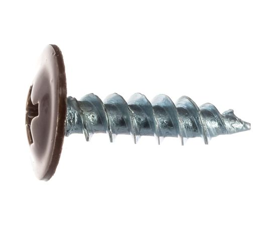 Саморезы с пресс-шайбой Госкреп 4,2х16мм коричневые RAL8017 35 шт., подвес 1-0017310 – изображение 4