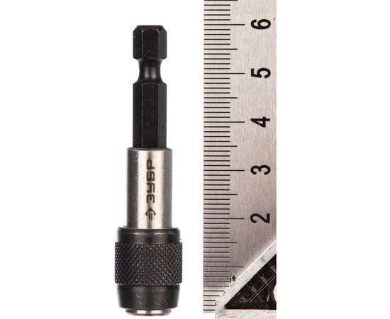 Адаптер "ЭКСПЕРТ" магнитный для бит, фиксатор, держатель для направления биты, 60мм Зубр 26715-60 – изображение 3