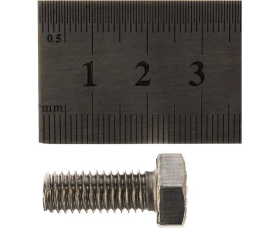 Болт с шестигранной головкой, с полной резьбой ЕВРОПАРТНЕР DIN 933 нержав. сталь, 8х20 мм, 6 шт. G2 2820 1 – изображение 3