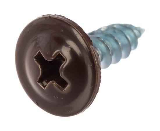 Саморезы с пресс-шайбой Госкреп 4,2х16мм коричневые RAL8017 35 шт., подвес 1-0017310 – изображение 6